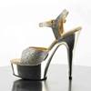 Pleaser - DELIGHT609G Sandaal met enkelband - Goudkleurig Product image